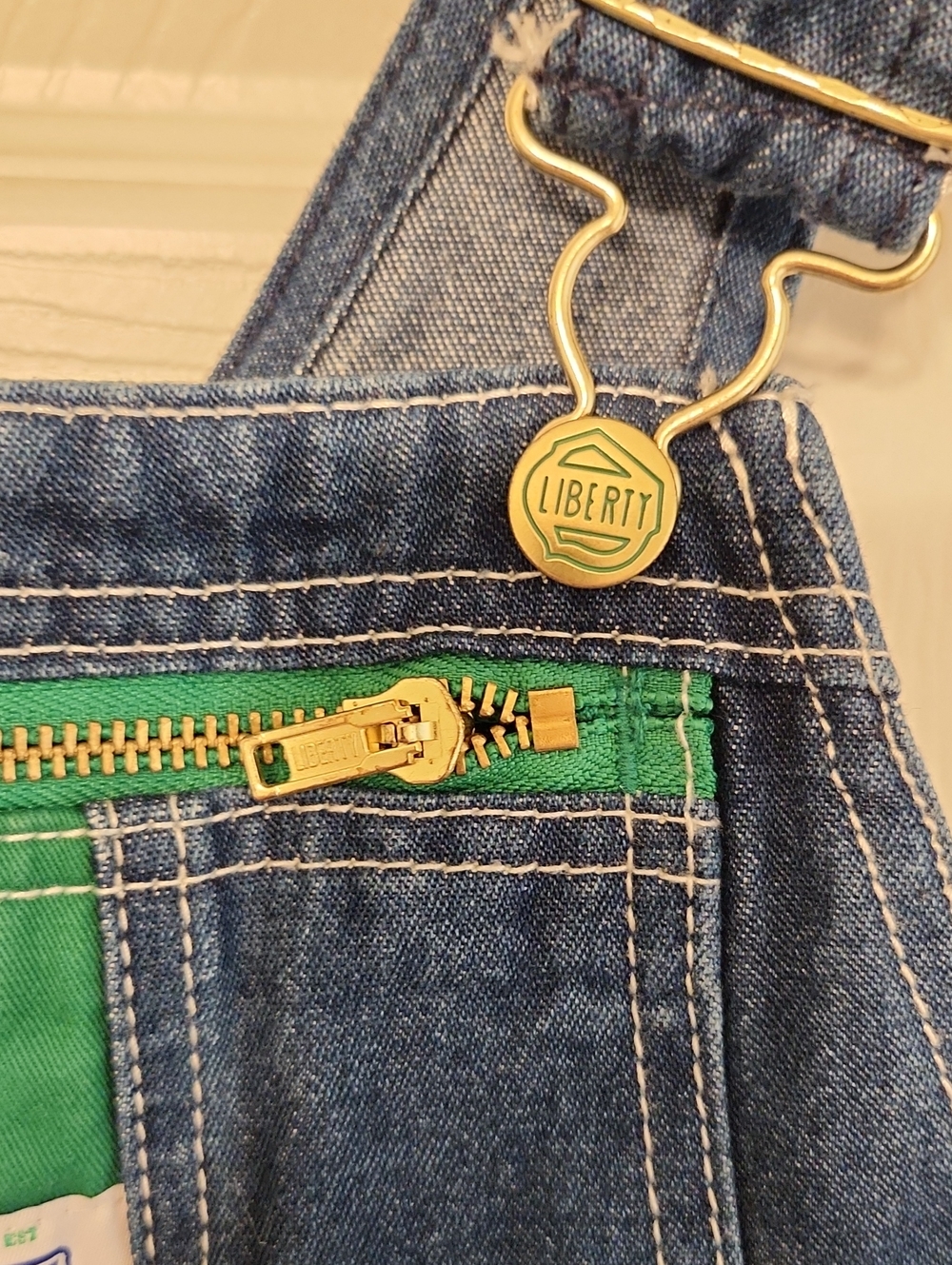 Kids Liberty Denim Overalls 100% Cotton - Picture 6 of 8